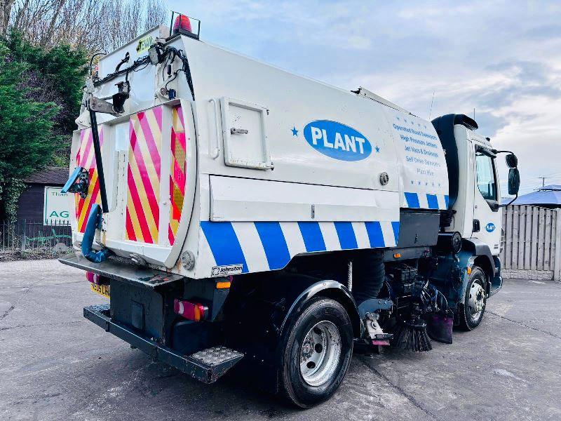 DAF LF55 4X2 JOHNSTON ROAD SWEEPER C/W MANUAL GEAR BOX *VIDEO*