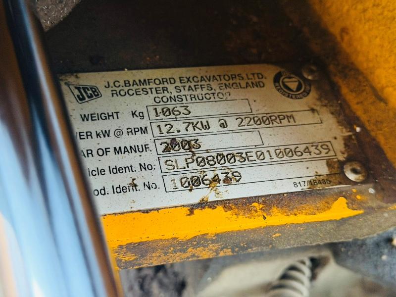 JCB MICRO TRACKED EXCAVATOR *1664 HOURS* C/W 5 BUCKETS*VIDEO*