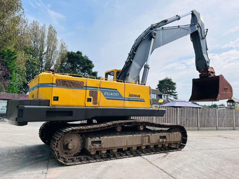 AKERMAN EC420 TRACKED EXCAVATOR C/W DOUBLE LOCKING QUICK HITCH & BUCKET *VIDEO*