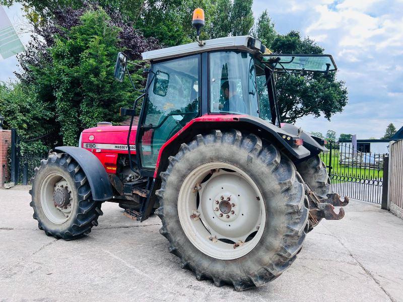 MASSEY FERGUSON 6180 4WD TRACTOR *5576 HOURS* C/W FRONT LINKAGE*VIDEO*