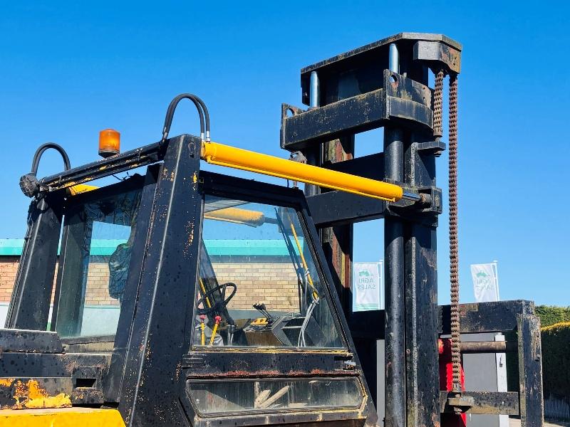 DCH DOH 12 TONNE 2 STAGE MAST LIFT *C/W 8FT TINES*VIDEO*
