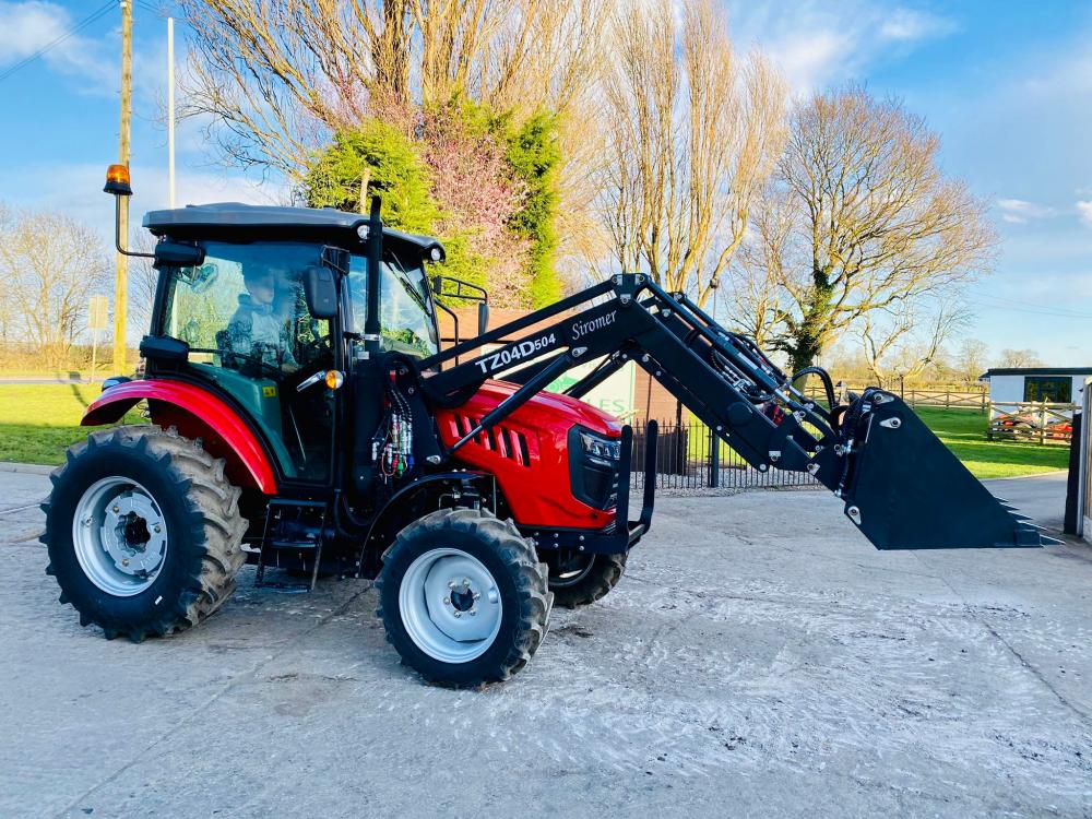 BRAND NEW SIROMER 504 4WD TRACTOR * YEAR 2023 * WITH SYNCHRO CAB AND LOADER 