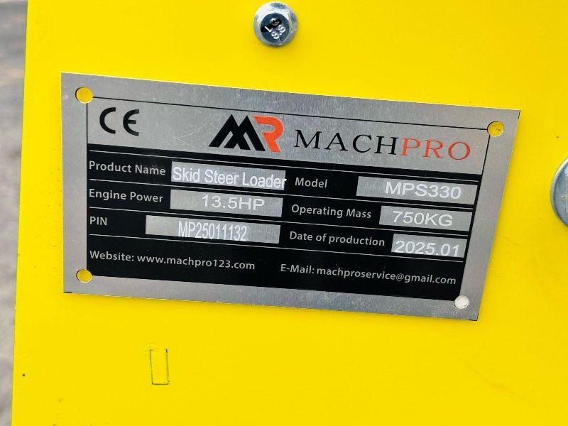 *NEW/UNUSED*MACHPRO MPS330 TRACKED PEDESTRIAN SKIDSTEER LOADER*YEAR 2025*VIDEO*