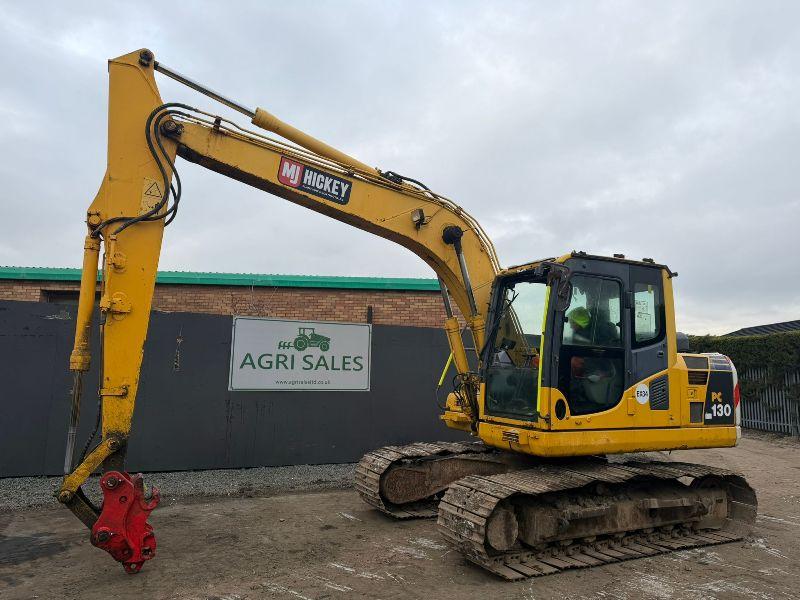 KOMATSU PC130 TRACKED EXCAVATOR*C/W QUICK HITCH*YEAR 2009*VIDEO*