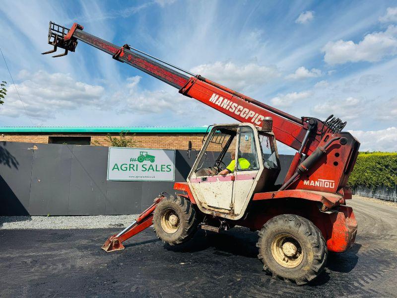 MANITOU MT1230 SCP TELEHANDLER*C/W JACK LEGS AND PALLEET TINES*VIDEO*