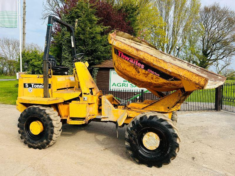 THWAITS ALLDRIVE 4WD SWIVEL TIP DUMPER C/W ROLE BAR *VIDEO*