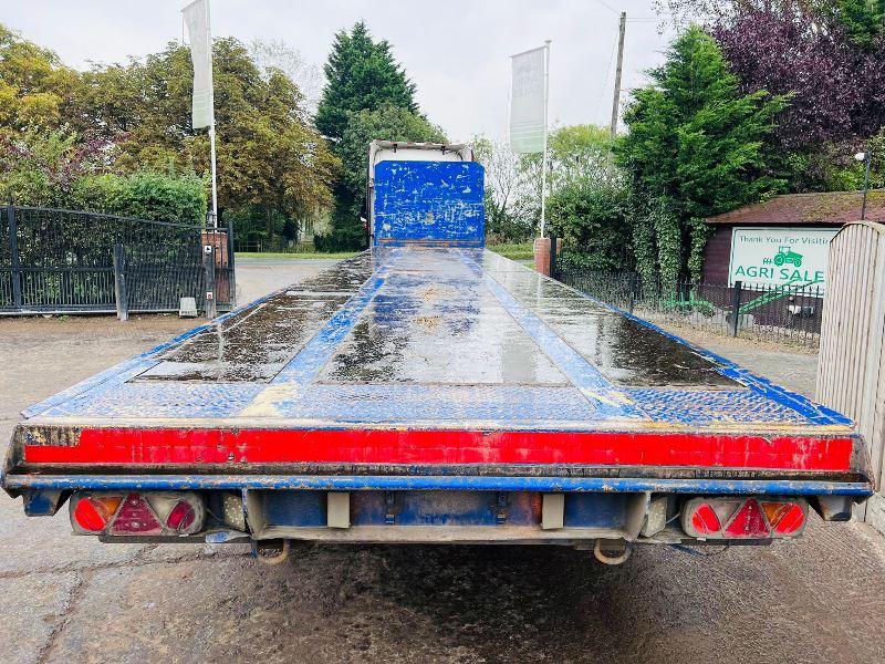 SDC 45 FOOT TRI-AXLE CONSTRUCTION SPEC FLAT BED TRAILER *IN TEST* VIDEO *