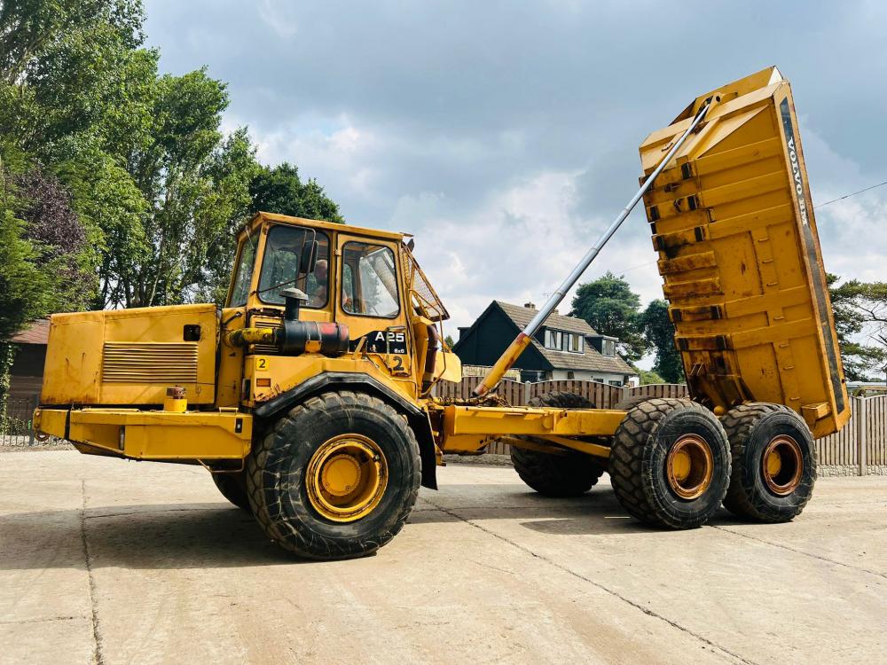 VOLVO BM A25 6X6 ARTICULATED DUMP TRUCK C/W HYDRAULIC STRAIGHT TIP 