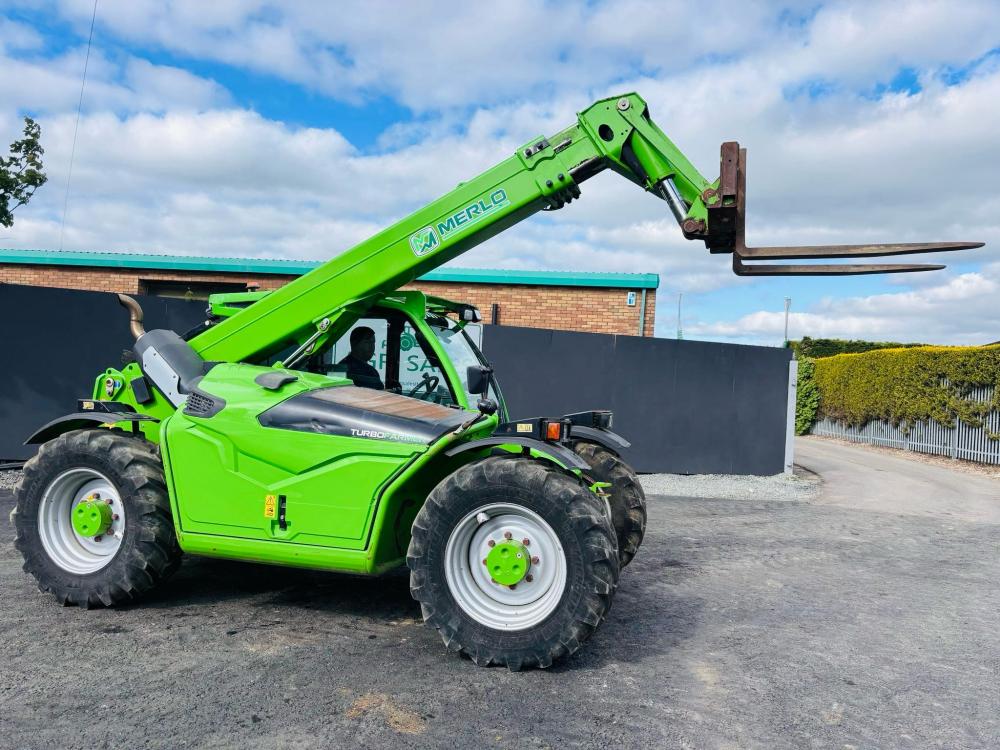 MERLO TF33.7 115 TURBO TELEHANDLER*AG SPEC *C/W PALLET TINES*YEAR 2017*VIDEO*