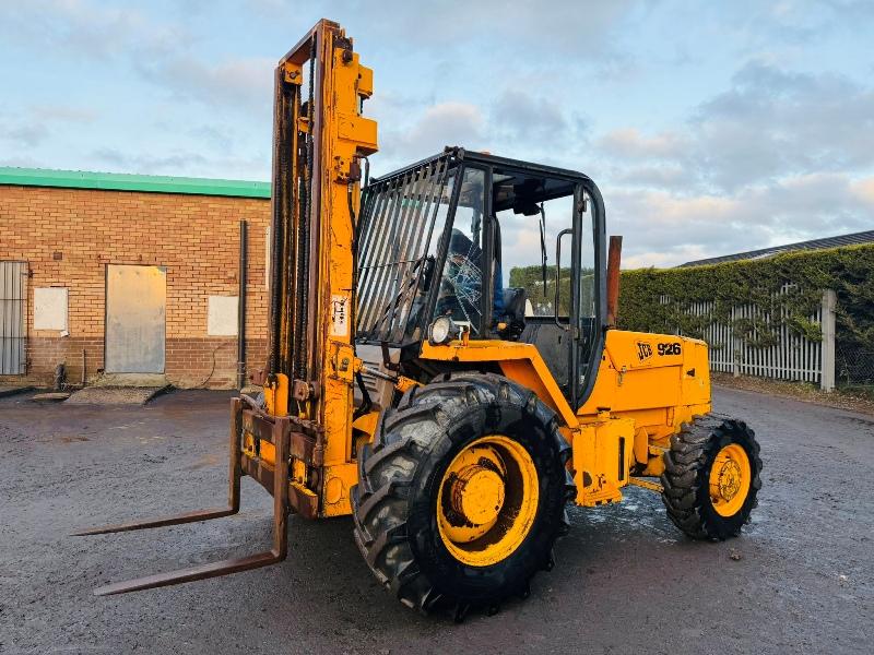 JCB 926 ROUGH TERRAIN 4WD FORKLIFT*C/W PALLET TINES*VIDEO*