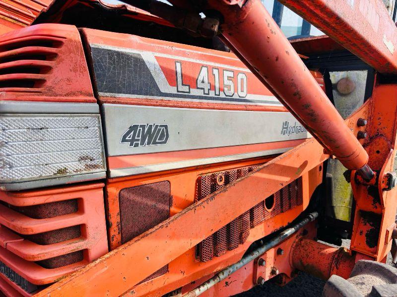 KUBOTA L4150 4WD LOADER TRACTOR (STOPS DRVING WHEN PUMP GETS WARM)*VIDEO*