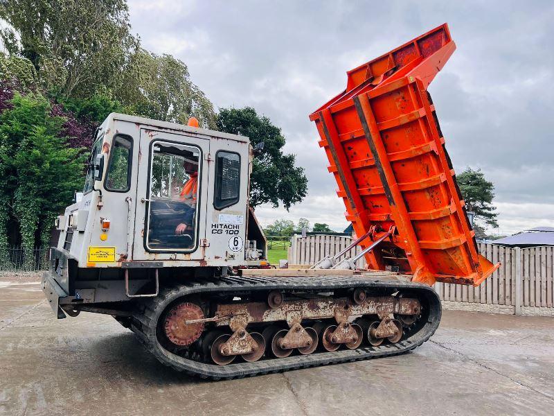 HITACHI CG100 TRACKED DUMPER C/W RUBBER TRACKS & REVERSE CAMERA *VIDEO*