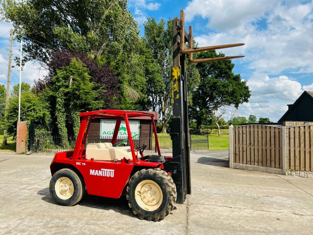 MANITOU MC20 ROUGH TERRIAN FORKLIFT C/W LOW MASK