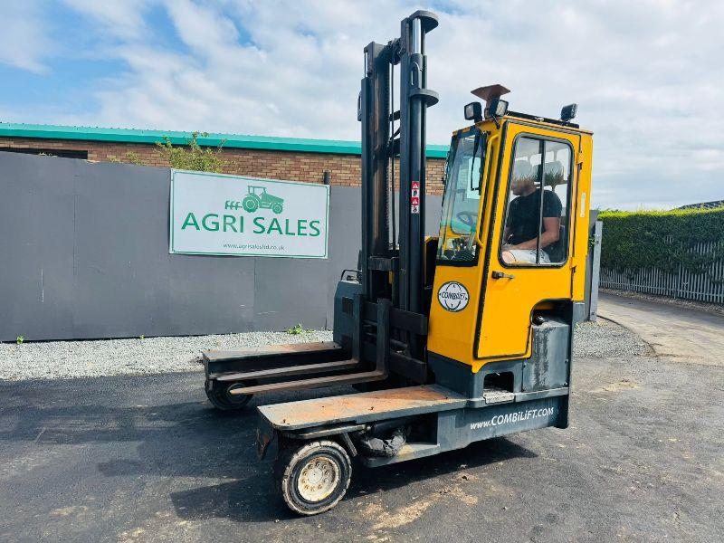 COMBILIFT 4000 DIESEL TRUCK MOUNTED FORKLIFT*C/W FORK POSITIONER*VIDEO*