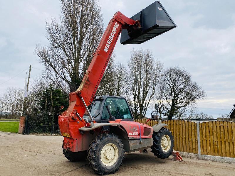 MANITOU MT1233 TELEHANDLER * 12 METER REACH * C/W GRAIN BUCKET
