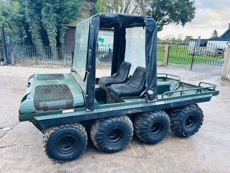 HILLCAT 8WD UTLITY VEHICLE C/W EASY SHEET CANOPY 