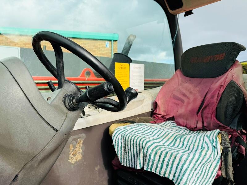 MANITOU MT732 TELEHANDLER*C/W PALLET TINES*VIDEO*