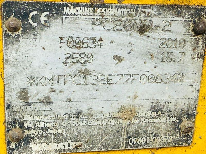 KOMATSU PC20MR EXCAVATOR*C/W BUCKET*YEAR 2010*VIDEO*