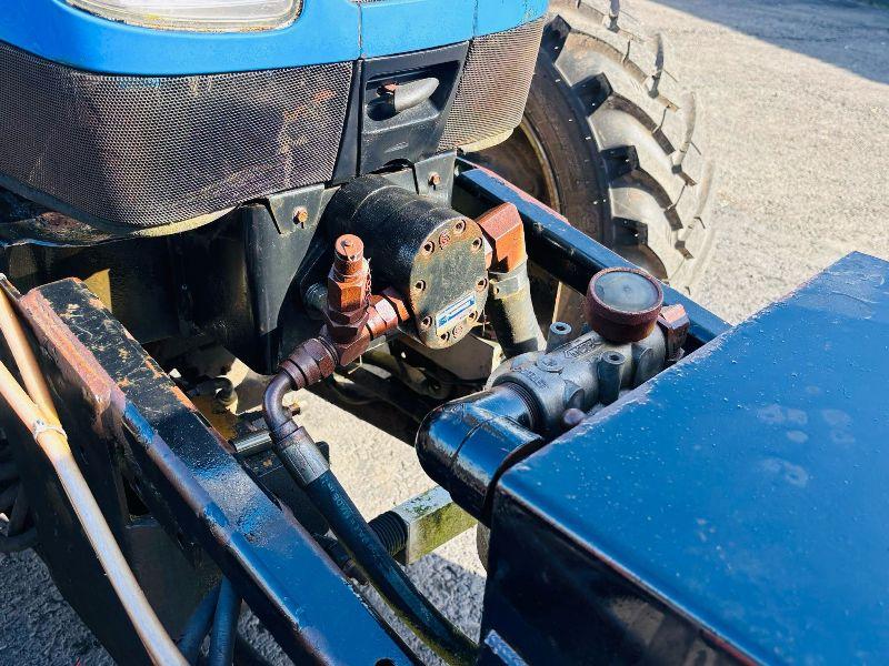 NEW HOLLAND TN75DA TRACTOR *C/W TURFER CONVEYOR AND PALLET TINES*VIDEO*