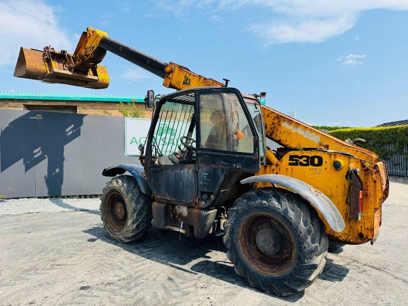 JCB 530-70 TELEHANDLER*C/W BUCKET & TINES*VIDEO*