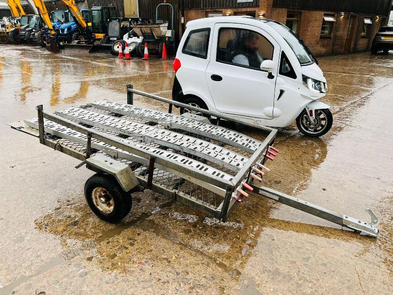 YINJIAN BATTERY POWERED TRICYCLE *YEAR 2021, ROAD REGISTERED* C/W TRAILER *VIDEO*