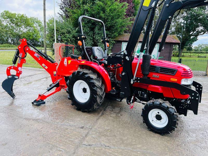  BRAND NEW SIROMER 304 4WD TRACTOR WITH LOADER & BACK ACTOR YEAR 2023*VIDEO*