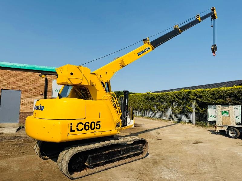 KOMATSU LC605 TRACKED CRANE*C/W RUBBER TRACKS*VIDEO*
