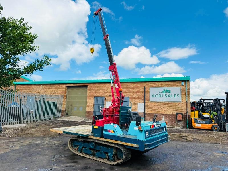 YANMAR C30R TRACKED MOBILE CRANE*C/W RUBBER TRACKS*VIDEO*