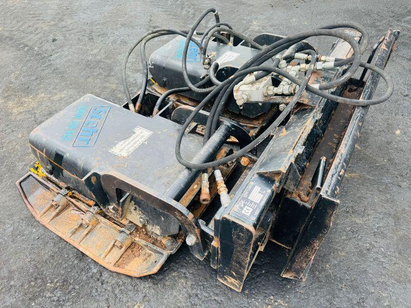 STEHR SBV55 H2 WACKER PLATE TO SUIT SKIDSTEER*VIDEO*