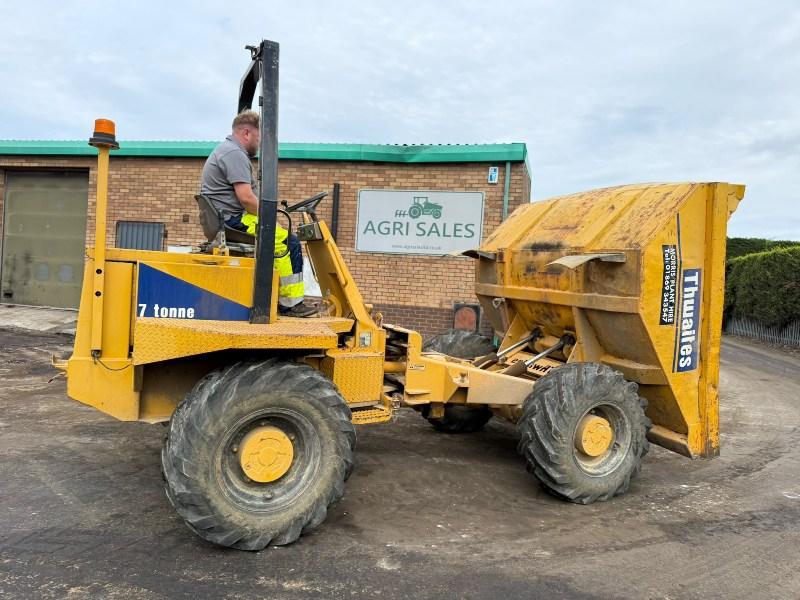 THWAITES 7 TONNE STRAIGHT TIP DUMPER*C/W PERKINS ENGINE*VIDEO*