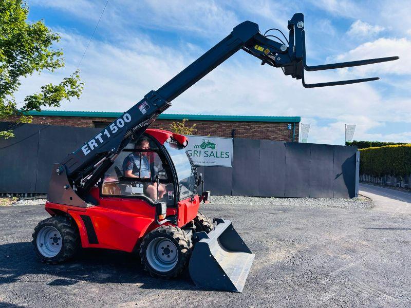 *NEW UNUSED* EVERUN ERT1500 TELEHANDLER*C/W BUCKET AND TINES*VIDEO*