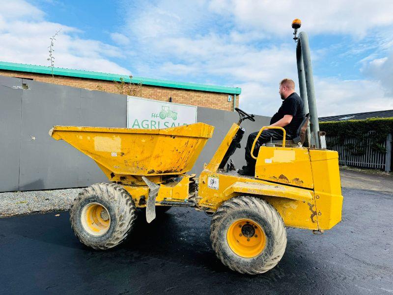 THWAITES 3 TONNE SWIVEL TIP DUMPER*1 OWNER FORM NEW*VIDEO*