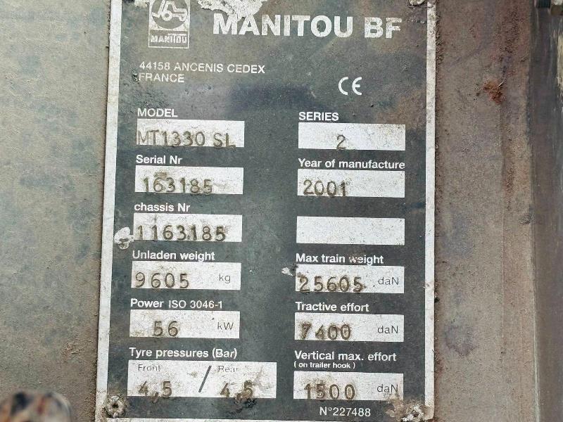 MANITOU MT1330 4WD TELEHANDLER * 13 METER * C/W PALLET TINES *VIDEO*