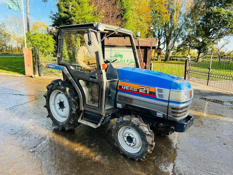 ISEKI TG21 4WD COMPAC TRACTOR * 1162 HOURS * C/W REAR LINKAGE 