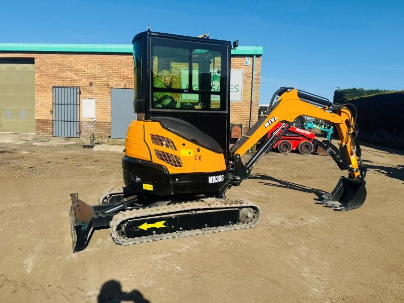 *NEW*MIVA 30C MINI EXCAVATOR*C/W BUCKET*YEAR 2025*VIDEO*