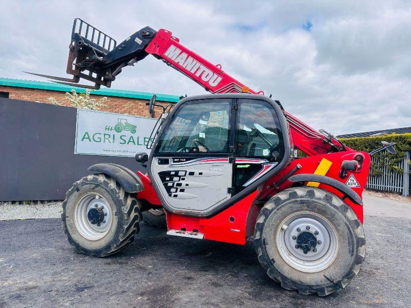 MANITOU MLT732 TELEHANDLER JOYSTICK CONTROLS*YEAR 2018*C/W PALLET TINES*VIDEO*