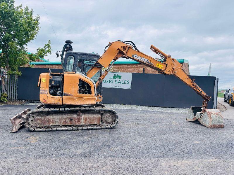 CASE CX75SR RUBBER BLOCK PAD TRACKED EXCAVATOR*C/W CLAMSHELL BUCKET*VIDEO*