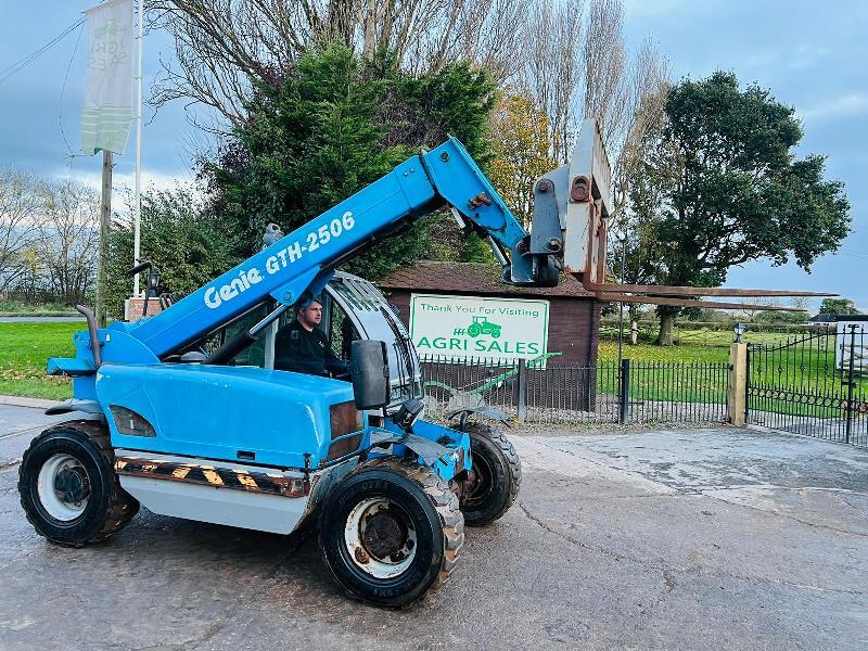 GENIE GTH-2506 4WD TELEHANDLER *ONLY 3169 HOURS* C/W PALLET TINES *VIDEO*