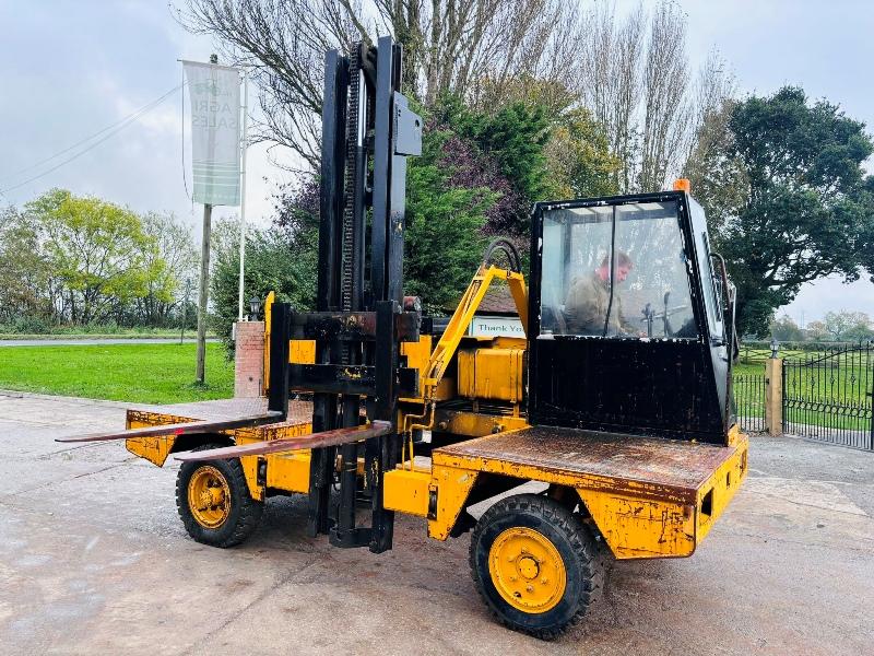 LANCER BOSS 437/MKVA-1 SIDE LOAD DIESEL FORKLIFT C/W PERKINS ENGINE *VIDEO*