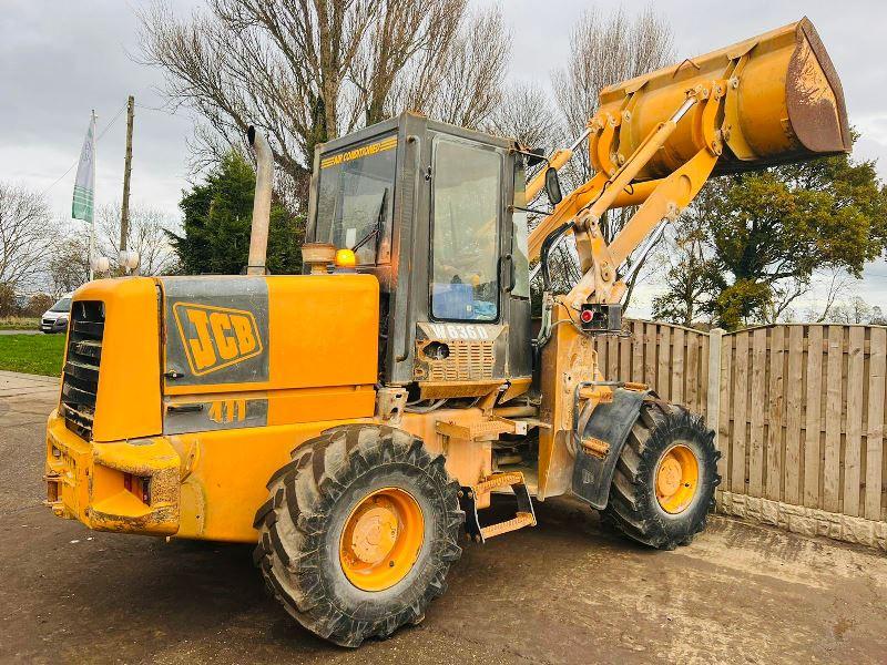 JCB 411 4WD LOADING SHOVEL C/W LOADMASTER 8000 MONITOR  * VIDEO *