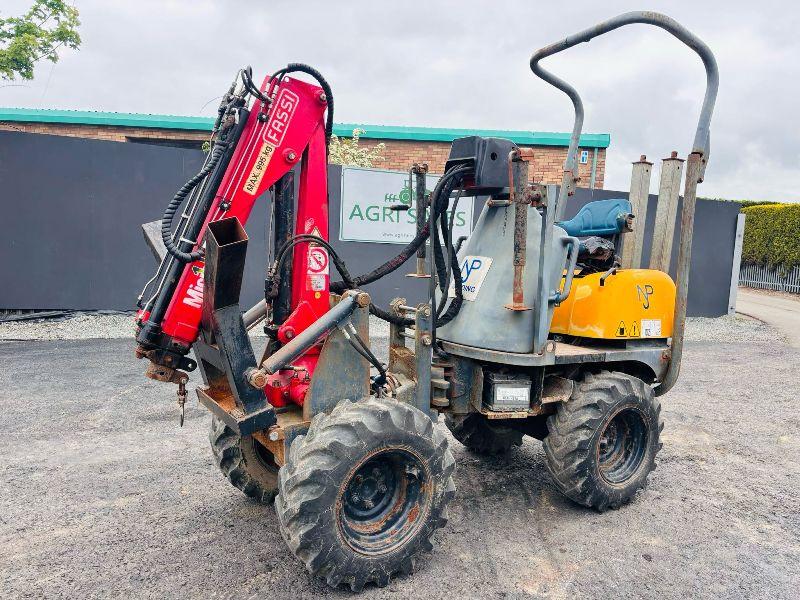 NEUSON 850 ARTICULATED CRANE**C/W FASSI MICRO CRANE YEAR 2019*VIDEO*