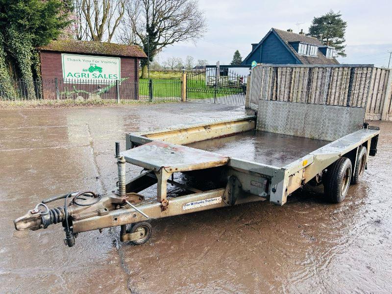 IFOR WILLIAMS *10FT X 6FT* TWIN AXLE PLANT TRAILER 