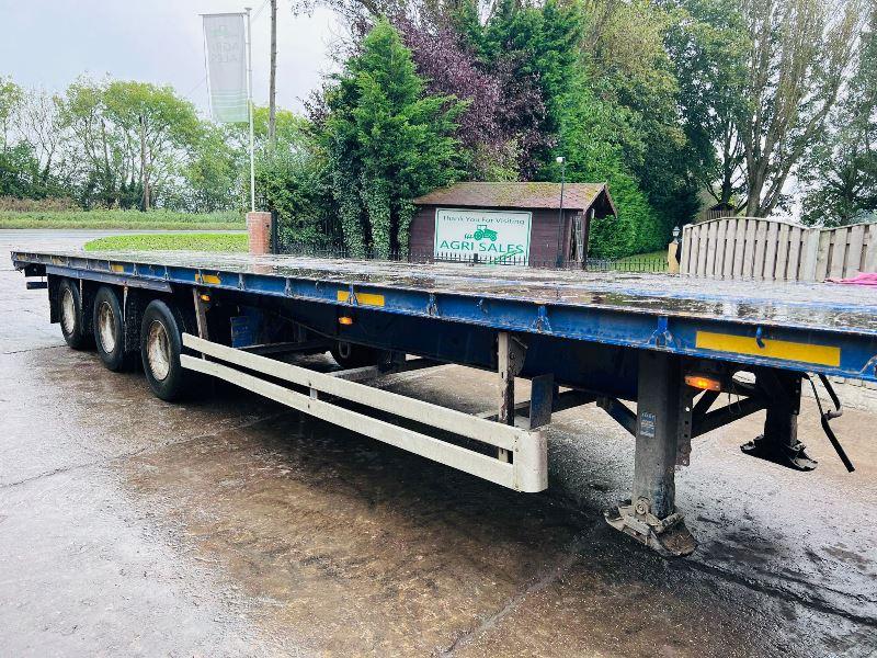SDC 45 FOOT TRI-AXLE CONSTRUCTION SPEC FLAT BED TRAILER *IN TEST* VIDEO *