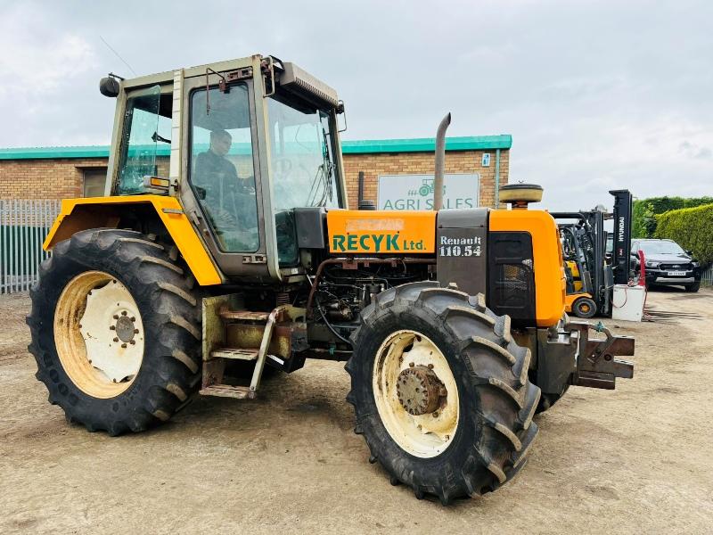 RENAULT 4WD 110.54 TRACTOR*C/W REAR PTO*VIDEO*