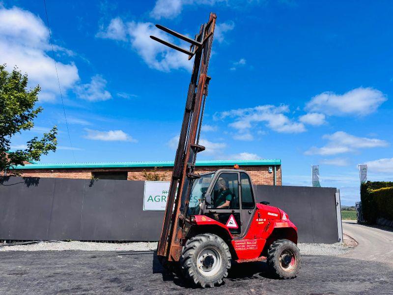 MANITOU M30-4 3 STAGE MASTED FORKLIFT*YEAR 2017*READING 5922 HOURS*VIDEO*