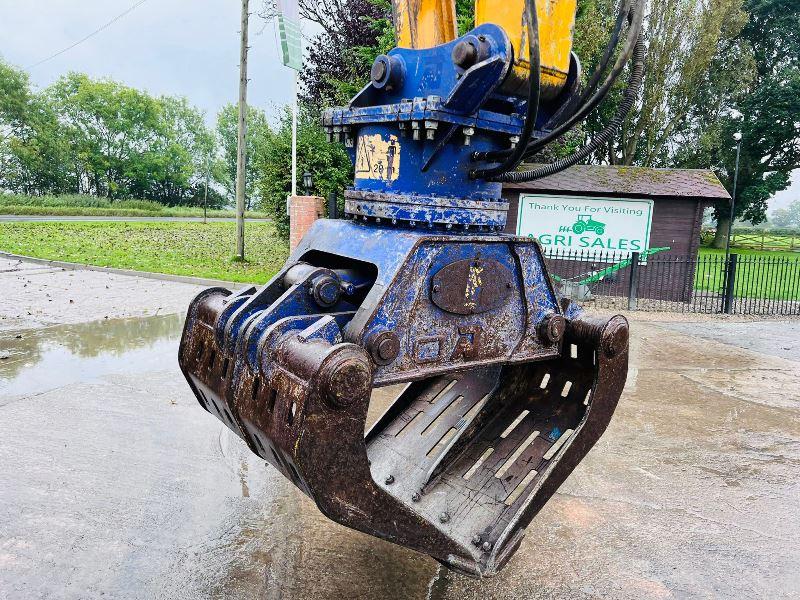 JCB JS130W 4WD WHEELED EXCAVATOR *YEAR 2009* C/W ROTATING SELECTOR GRAB *VIDEO*