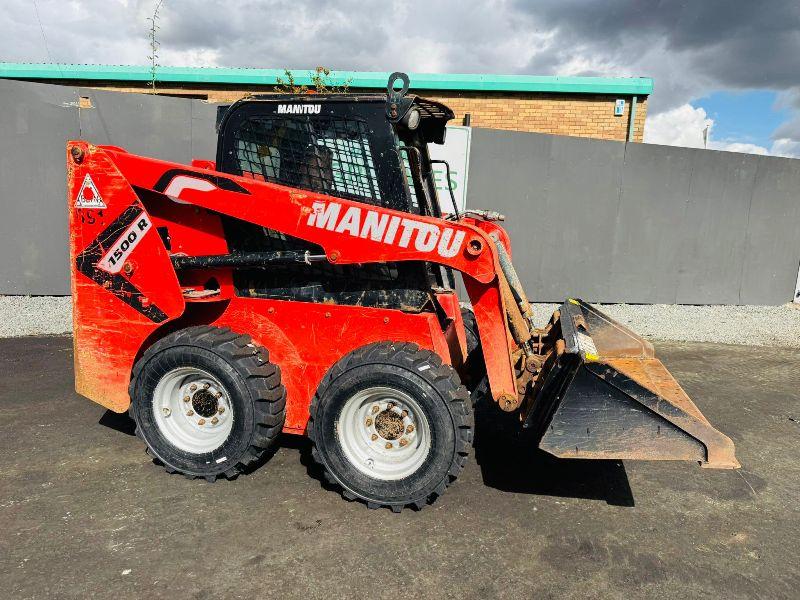 MANITOU 1500R SKIDSTEER*C/W BUCKET*YEAR 2021*NEW TYRES*2382 HOURS*VIDEO*