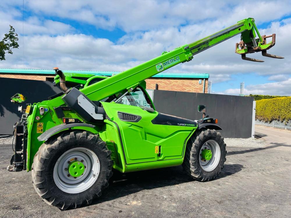 MERLO TF33.7 115 TURBO TELEHANDLER*AG SPEC *C/W PALLET TINES*YEAR 2017*VIDEO*