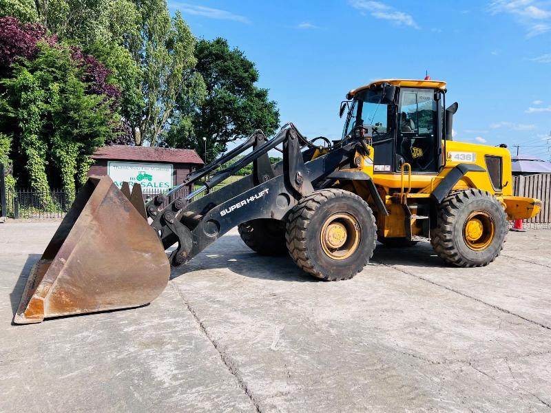 JCB 436EHT 4WD WASTE MASTER LOADING SHOVEL C/W BUCKET *VIDEO*