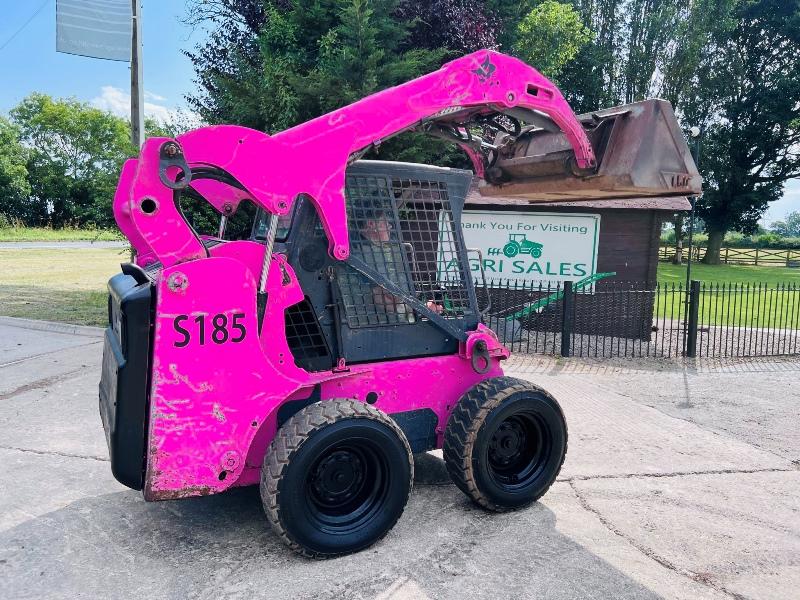 BOBCAT S185 4WD SKIDSTEER *YEAR 2009 HIGH LIFT* C/W BUCKET *VIDEO*